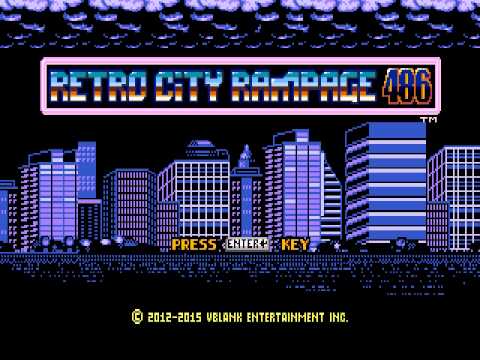 Retro City Rampage 486 Title Screen (Dosbox)