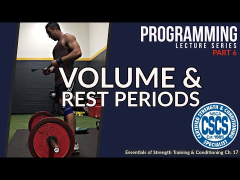 Program Design for Resistance Training | Volume & Rest Periods | CSCS Chapter 17 thumbnail