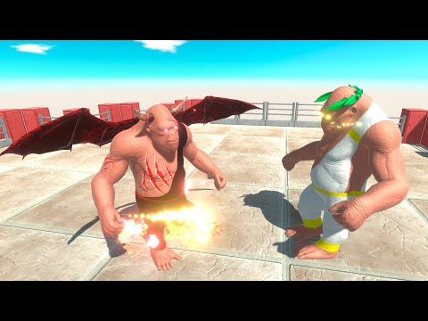 ⚡ EVIL GOD Goro The Giant vs GOOD GOD Goro The Giant DEATH RUN - 🦖 Animal Revolt Battle Simulator 🦕