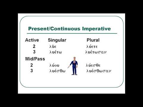Learn Greek -- Chapter 24 Imperative Verbs