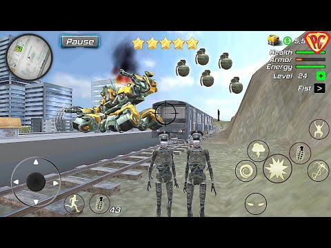 Rope Mummy Crime Simulator: Vegas Hero #54 Grenades