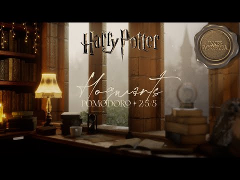 Study at the Hogwarts ✧˖°Pomodoro 25/5 🔔  2 hours🦉Harry Potter inspired