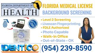 Florida Department of Health License Fingerprinting