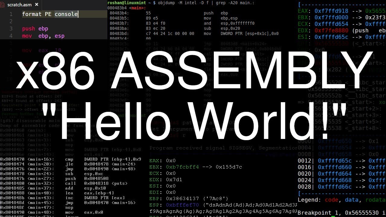 x86 Assembly: Hello World!