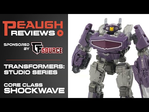 Video Review: Transformers Studio Series - Core Class SHOCKWAVE