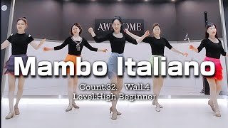 DEMO - Mambo Italiano Line Dance(맘보 이탈리아노 라인댄스)[