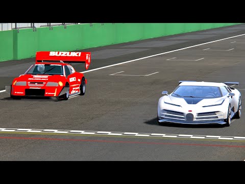Bugatti Centodieci vs Suzuki Escudo Pikes Peak - Monza
