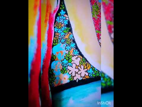 Flowers, Postures, Strokes and Musings| Acrylic on Canvas| Dreams 🎨🌿🦋🖌️