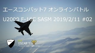 [ エースコンバット7 ] バトルロイヤル、U2000 F-16C SASM 20190211-#02 実況