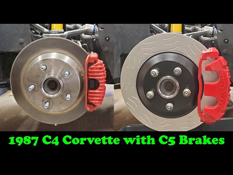 1987 C4 Corvette to C5 front brake upgrade