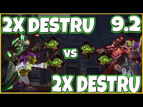 It's Raining Chaos Bolts Double Destruction Warlock Vs Double Destruction Warlock - 9.2 PvP Season 3