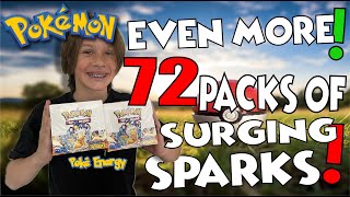We opened 2 Surging Sparks Booster Boxes looking for Pikachu!
