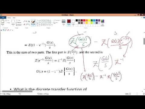 l5v4 Using zero order hold on a transfer function converting digital to analog and back to digital