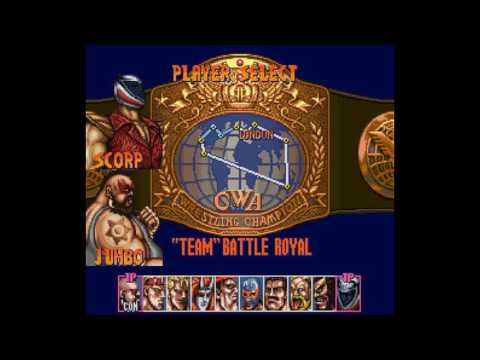 Saturday Night Slam Masters (Super Nintendo) - (Longplay - The Scorpion & Jumbo Flapjack | Hard)