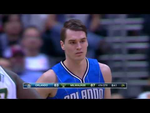 Mario Hezonja vs Milwaukee Bucks 26.01.2016 (11Pts)