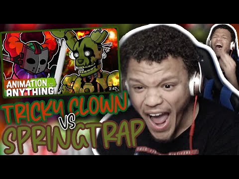 MY NEW FAVORITE AVA!!!!! Tricky the Clown vs Springtrap ANIMATION VS ANYTHING REACTION