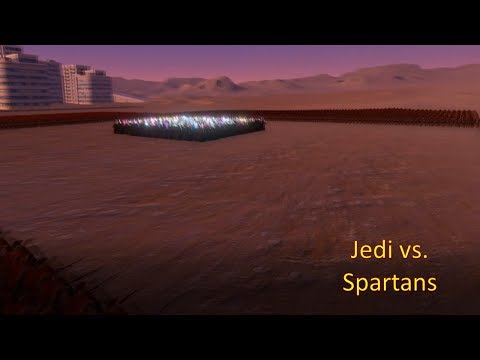 Epic Battle Simulator: 500 Jedi vs 12,000 Spartans