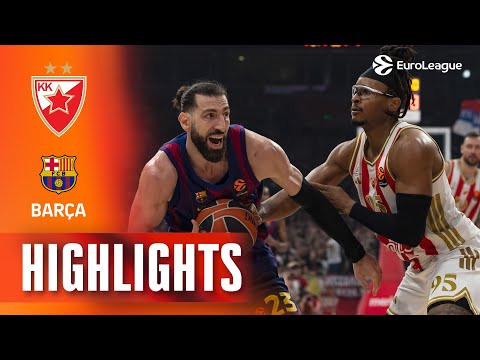 KEY threes CHANGE everything | Crvena Zvezda - Barcelona | R14 BASKETBALL HIGHLIGHTS 2025-26