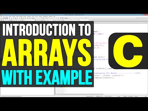 Arrays in C Programming Language Video Tutorial