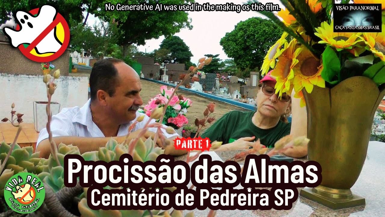 Procissão das Almas no Cemitério Caça Fantasmas Brasil Pedreira SP 2015 Parte 1