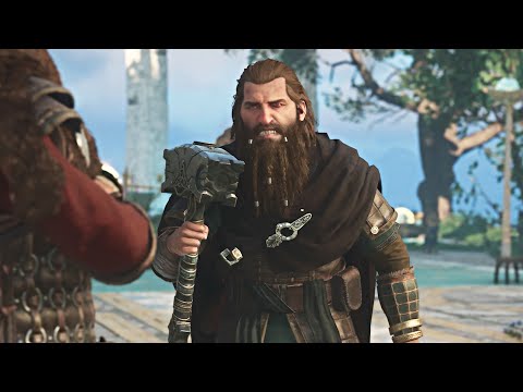 Assassin S Creed Valhalla Meeting Thor God Of Thunder Youtube