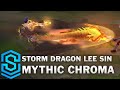 Mythic Storm Dragon Lee Sin Chroma Comparison - PBE Preview | League of Legends | Mythic Chroma