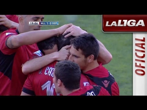 Gol de Casadesús (1-0) en el RCD Mallorca - Deportivo de la Coruña - HD