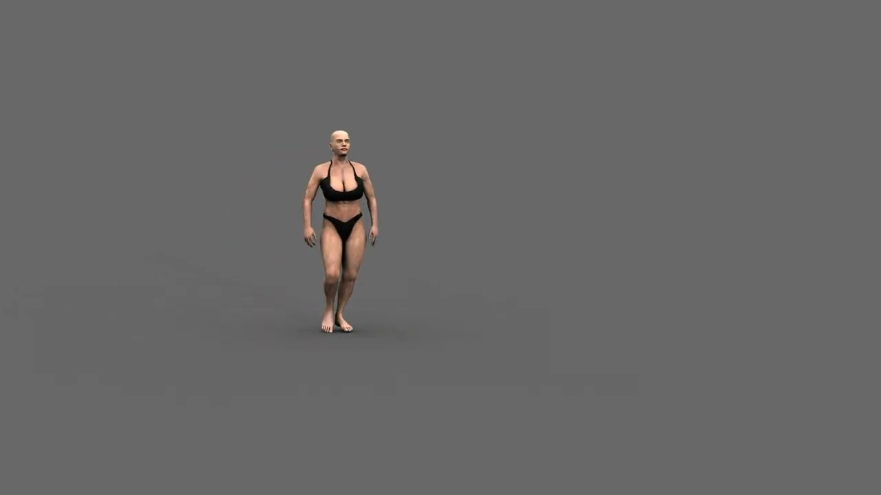 Sexycus 8K- Animated Fit Hot Woman 3D Model