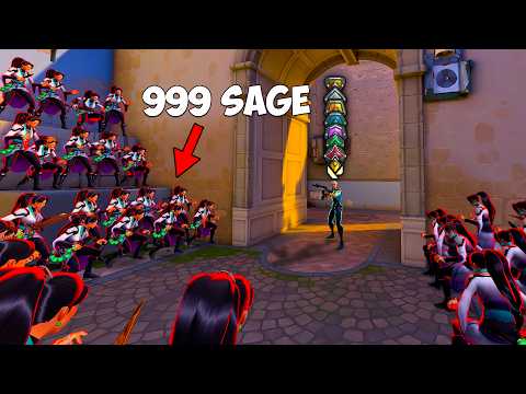 999 SAGE vs TOUS les RANKS de VALORANT !