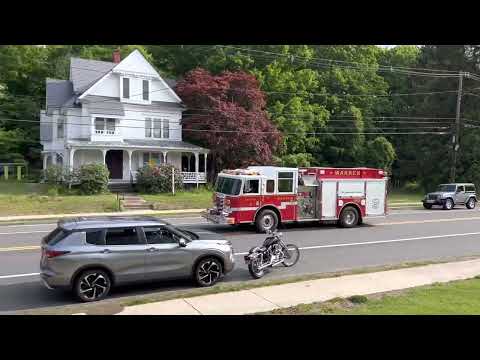 Warren MA fire 16- E-3 responding mutual aid to West Brookfield  MA for a dryer fire ￼￼