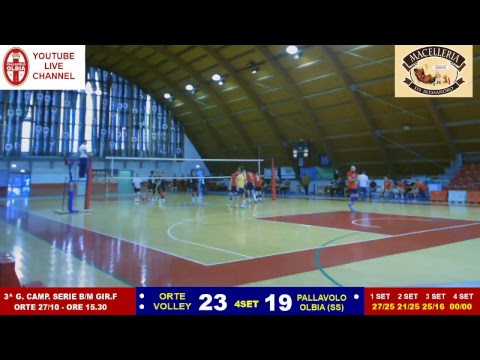 27/10/18 serie B 3^g. - Orte VS Pallavolo Olbia 3/1