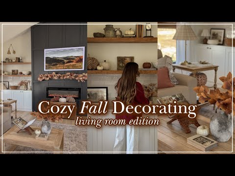 Fall Living Room Decorate With Me 2025 🍂  | Cozy Living Room Decorating Ideas for Fall