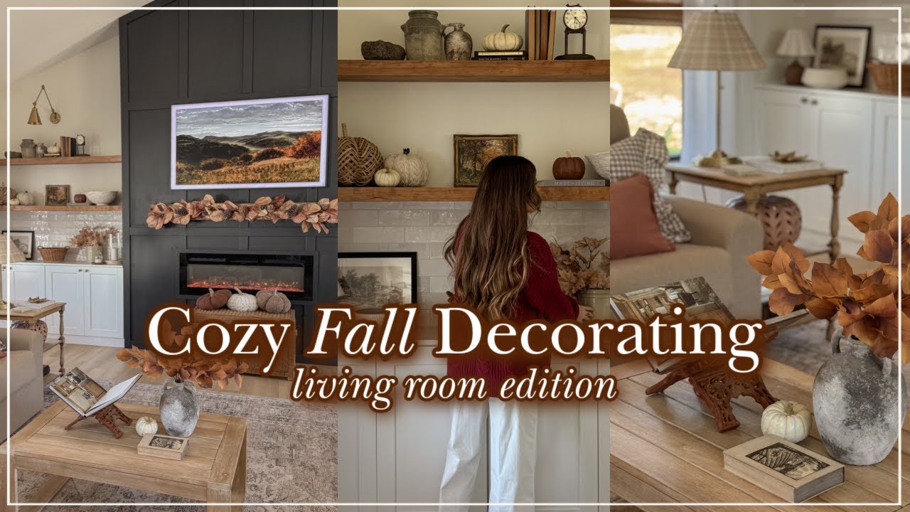 Fall Living Room Decorate With Me 2025 🍂  | Cozy Living Room Decorating Ideas for Fall