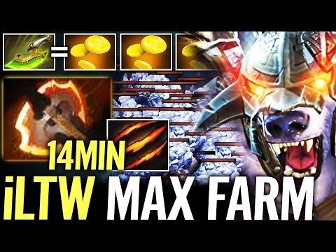 🔥 iLTW Ursa 14min Fury + Phase Boot — Old School Meta MAX FARM x2 Void NW Dota 2 Pro