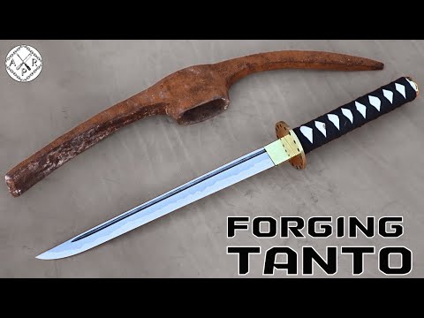 Forging O TANTO out of Rusty Iron PICKAXE