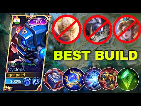 CYCLOPS BEST BUILD FOR MIDLANE !! CYCLOPS BEST BUILD TERSAKIT 2023 !! MLBB