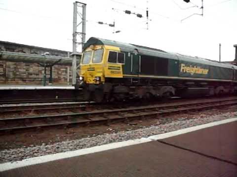 FreightLiner Class 66595 Departing Carisle SouthBound