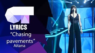 &quot;Chasing pavements&quot; Aitana | Gala 8 | Lyrics