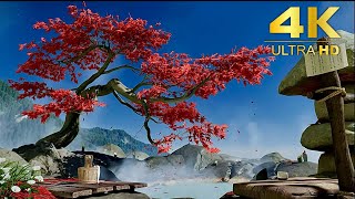 【ゴーストオブヨウテイ】紅葉と温泉【睡眠用BGM・作業用BGM】1時間