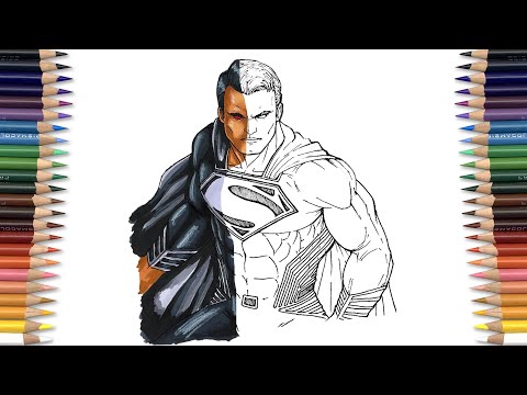 EPIC SUPERMAN Zack Snyder JL Coloring Pages [NCS] Elevate - Eclipse - This Life