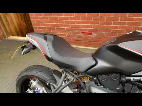 Ducati Monster 821 Stealth with Termignoni exhausts no db killers.