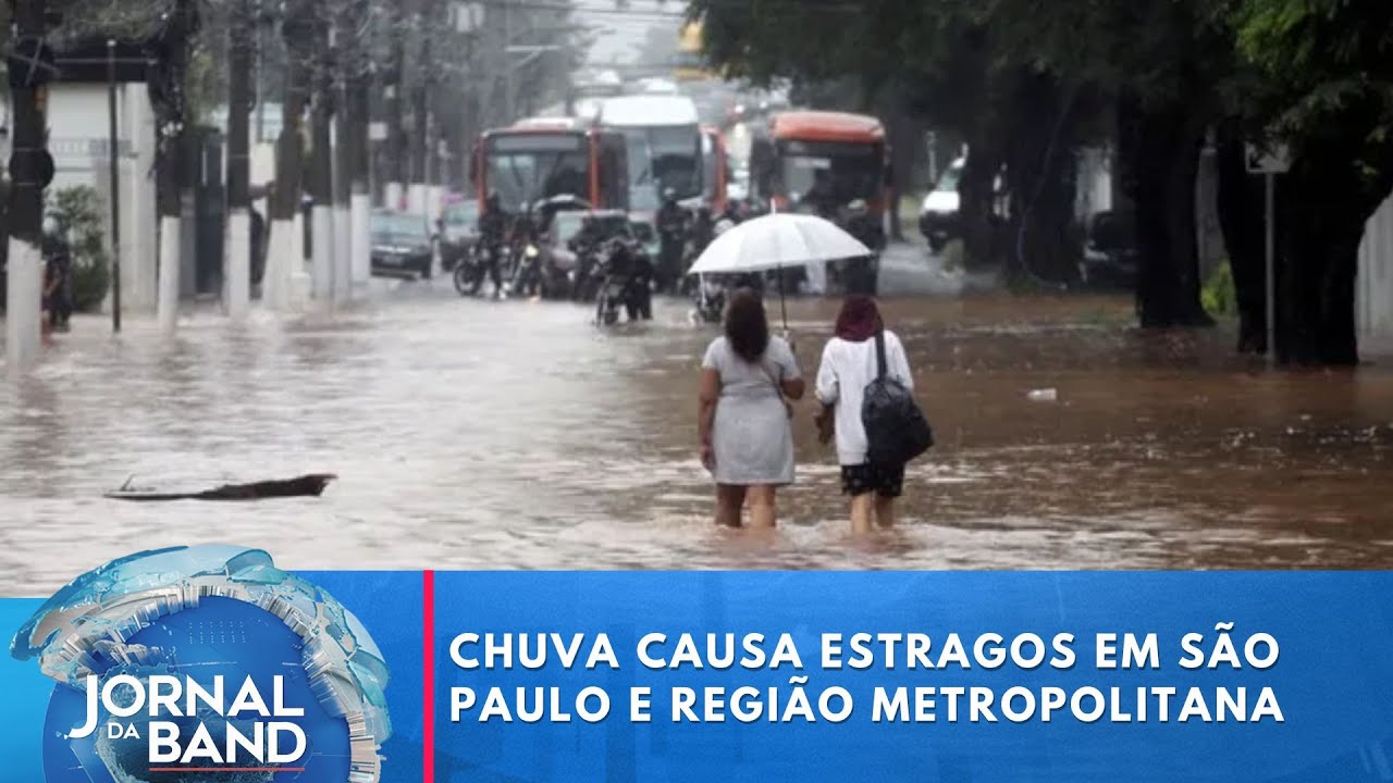 Chuva causa estragos em São Paulo e região metropolitana