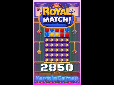 Royal Match Level 2850 - No Boosters Gameplay