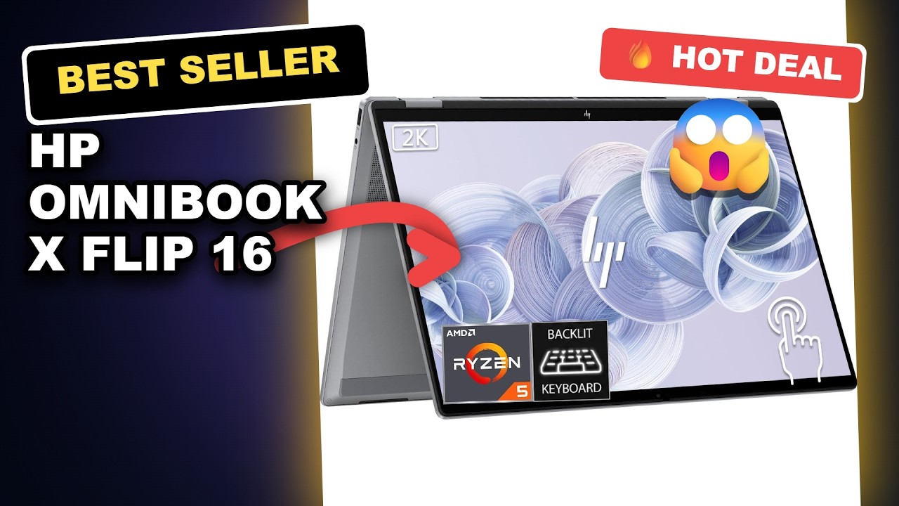 HP OmniBook X Flip 16 Review: Is This AMD Ryzen 5 Laptop Worth It? review video