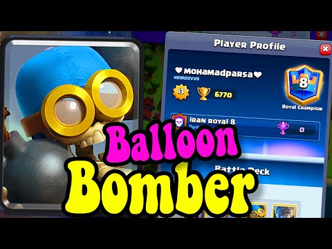 Bomber Too Strong 🏆♥️mohamadparsa❤  6800gameplays 👈 clash Royale