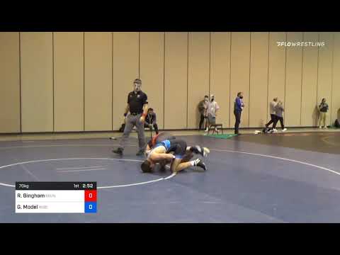 70 Kg Prelims Rj Bingham Brunson UVRTC Vs Garrett Model Wisconsin Regional Training Center