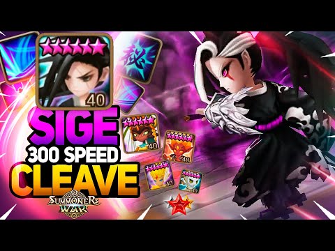 WTF 300 SPD CLEAVE WITH SIGE - Summoners War