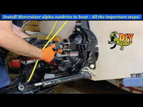 Install Mercruiser alpha one outdrive to boat - All important steps