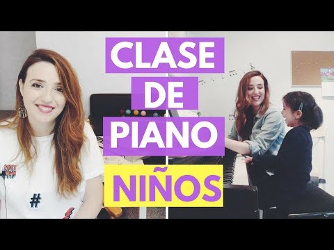 Clase de piano para niños