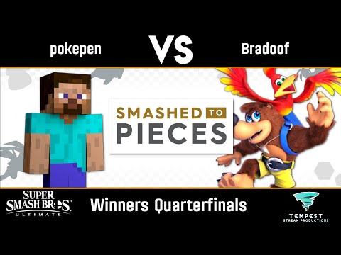 Pokepen (Steve) VS Bradoof (Banjo) - Winners Quarterfinals - Smashed to Pieces #33